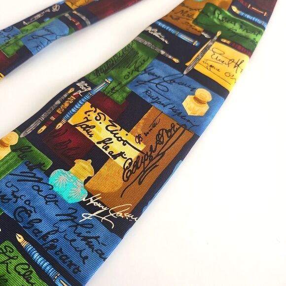 Alynn Neckwear "Author! Author! Silk Tie - Picture 5 of 9